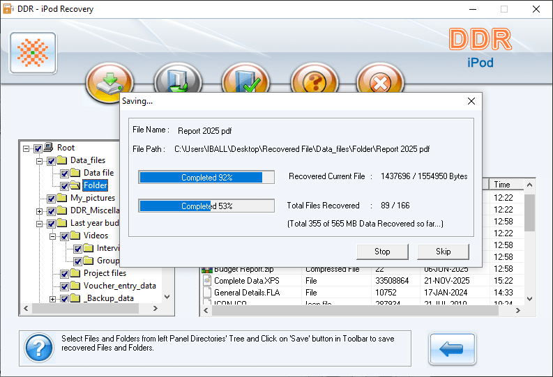 Data Doctor Recovery (DDR) iPod